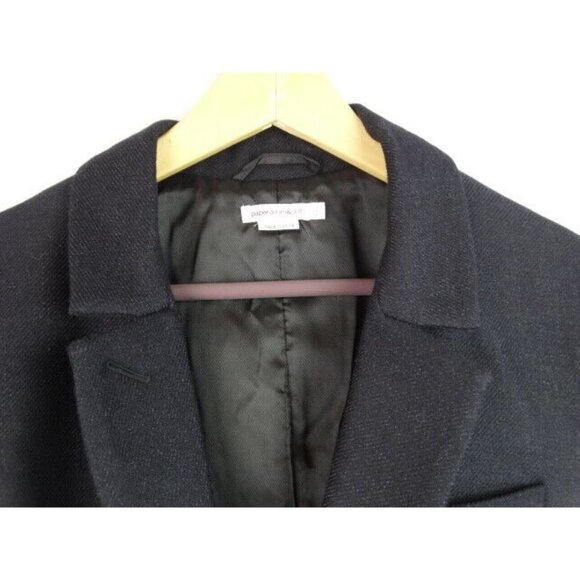 Paper Denim & Cloth Women's Blazer Black Size Large Wool Long Sleeve Jacket - Picture 2 of 11